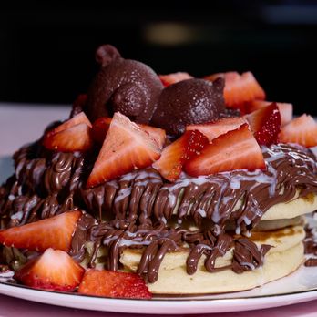 Chocolate Bar and Grill - strawberry chocolate pancakes - Pancakes Near Me - Myrtle Beach, South Carolina Chocolate Bar and Grill - strawberry chocolate pancakes - Pancakes Near Me - Myrtle Beach, South Carolina