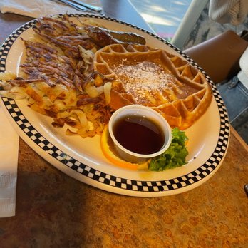 Black Bear Diner McAllen - Sweet Cream Waffle (660 cals.) - Diners Near Me - McAllen, Texas