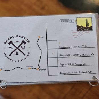 Grand Canyon Brewing + Distillery - Drink Menu - 10.25.2025 - American Near Me - Williams, Arizona