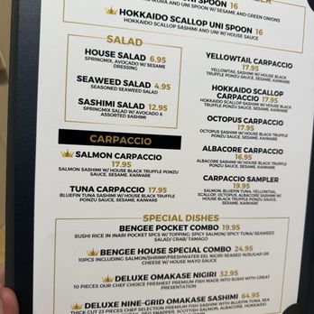 Bengee Sushi - Menú - Japanese Near Me - Jurupa Valley, California