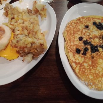 Inn On Coventry - Blueberry pancake and breakfast muffin - Diners Near Me - Cleveland, Ohio Inn On Coventry - Blueberry pancake and breakfast muffin - Diners Near Me - Cleveland, Ohio