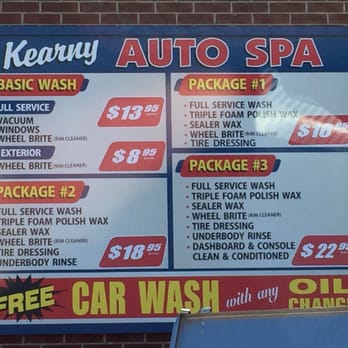 Kearny Auto Spa - Packages and one time charges - Car Wash Near Me - Kearny, New Jersey