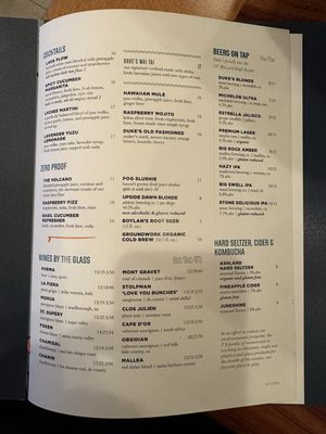Menu photo 1 Duke's Malibu Malibu, CA Menu photo 1 Duke's Malibu Malibu, CA
