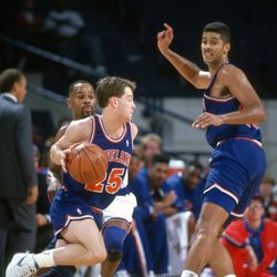 Cleveland Cavaliers - Mark Price and Brad Daugherty playing for the Cavs. They are both ACC products. Price from Georgia Tech, Daugherty from North Carolina.