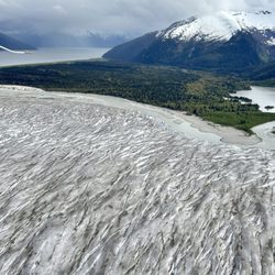 Taku Glacier Lodge - Taku Glacier from the sea plane trip