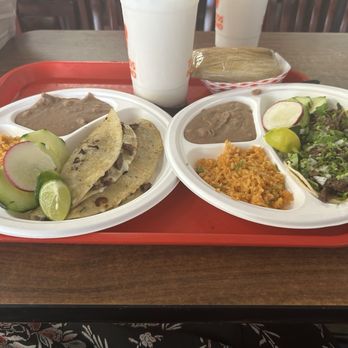 Tacos Huicho - Carne Asada Quesadilla Combo, Combo #6 with Carne Asada (Steak) street tacos and Green Chile Tamale, and Large Horchata - Mexican Near Me - Phoenix, Arizona Tacos Huicho - Carne Asada Quesadilla Combo, Combo #6 with Carne Asada (Steak) street tacos and Green Chile Tamale, and Large Horchata - Mexican Near Me - Phoenix, Arizona