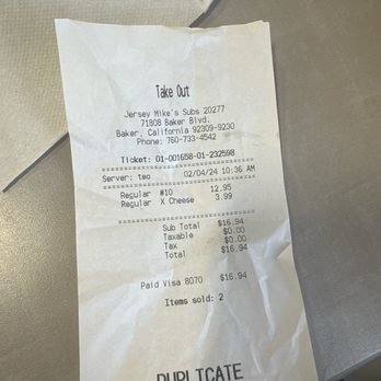 Jersey Mike's Subs - Fast Food Near Me - Baker, California Jersey Mike's Subs - Fast Food Near Me - Baker, California