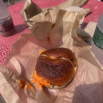 Olmo - Cacio Pepe bagel Bagel and Schmear Sandwich - Sandwiches Near Me - New Haven, Connecticut Olmo - Cacio Pepe bagel Bagel and Schmear Sandwich - Sandwiches Near Me - New Haven, Connecticut
