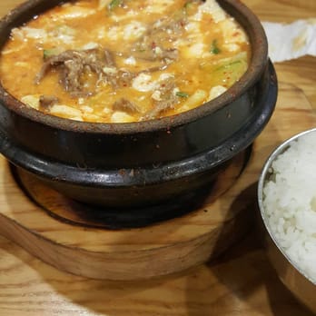 Spoon - The soft tofu stew (beef) was packed with a good amount of beef and tofu. - Korean Near Me - Berkeley, California