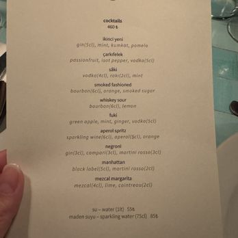 Yeni Lokanta - Drink menu - Turkish Near Me - Istanbul, 34 Yeni Lokanta - Drink menu - Turkish Near Me - Istanbul, 34