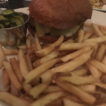 Row 34 - Seaport - Bacon Cheddar Burger - New American Near Me - Boston, Massachusetts Row 34 - Seaport - Bacon Cheddar Burger - New American Near Me - Boston, Massachusetts