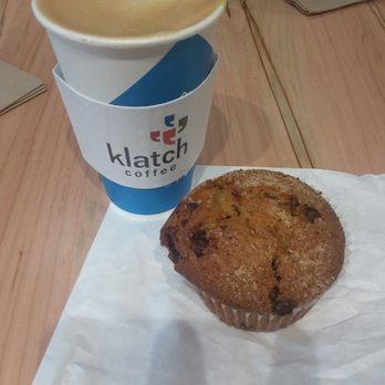 Klatch Coffee - Chili caramel cappuccino with a cappuccino chip muffin - Cafes Near Me - Fontana, California Klatch Coffee - Chili caramel cappuccino with a cappuccino chip muffin - Cafes Near Me - Fontana, California