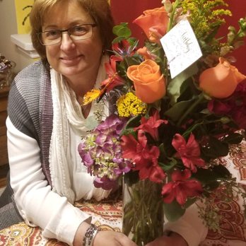 Passion's Florist - My gorgeous friend with her beautiful bouquet! - Florists Near Me - Hammonton, New Jersey