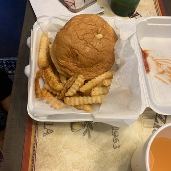 Sunset Soul Food - Cheeseburger and fries - Seafood Near Me - Charlotte, North Carolina