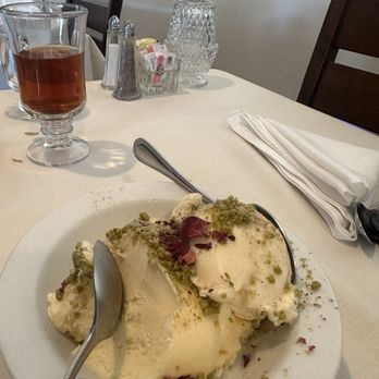Kabul Afghan Cuisine - Tea and ice cream - Afghan Near Me - San Carlos, California