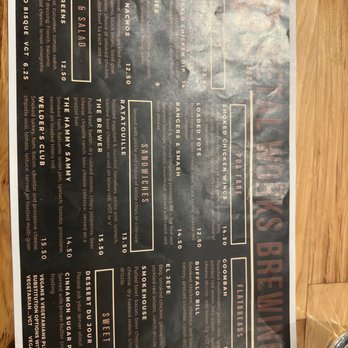 Metal Works Brewing Company - Food menu - Breweries Near Me - Bloomington, Indiana