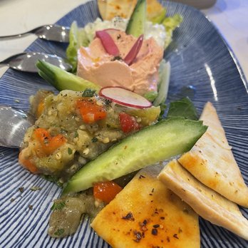 Elia - Pikilia sample platter. Loved the taramosalata and tzatziki - Greek Near Me - Pleasanton, California
