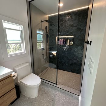 Golden Age Builders - Shower door install primary bathroom - General Contractors Near Me - Los Angeles, California Golden Age Builders - Shower door install primary bathroom - General Contractors Near Me - Los Angeles, California