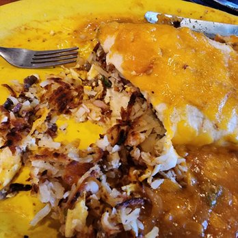 Sam's No 3 - The Kitchen Sink Burrito. It full with Hashbrown instead of all the meats that was listed and hardly any eggs!! - Breakfast & Brunch Near Me - Denver, Colorado Sam's No 3 - The Kitchen Sink Burrito. It full with Hashbrown instead of all the meats that was listed and hardly any eggs!! - Breakfast & Brunch Near Me - Denver, Colorado