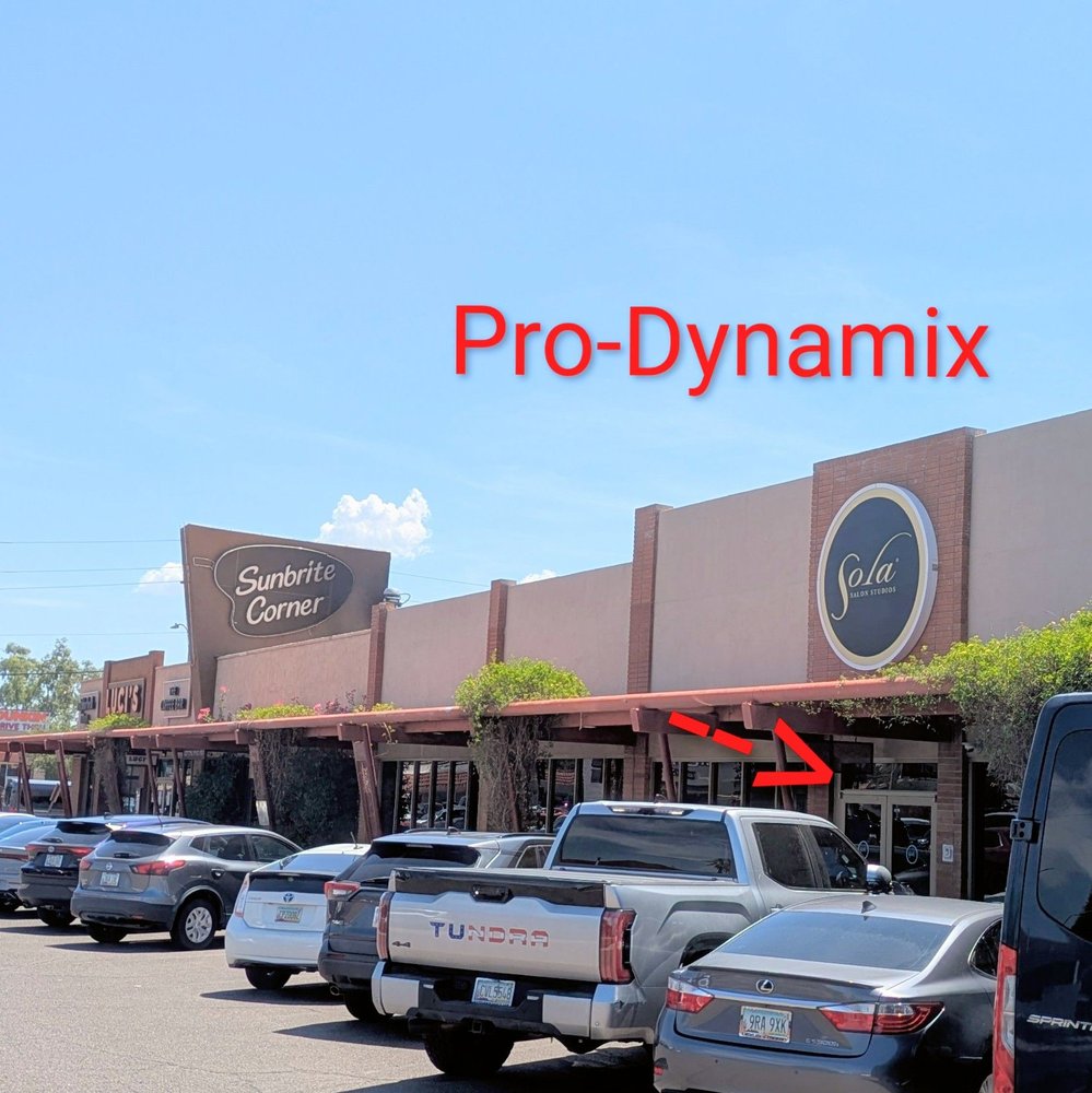 Pro Dynamix - Entrance in Sola Salon Studios - shows storefront - Chiropractors Near Me - Phoenix, Arizona Pro Dynamix - Entrance in Sola Salon Studios - shows storefront - Chiropractors Near Me - Phoenix, Arizona