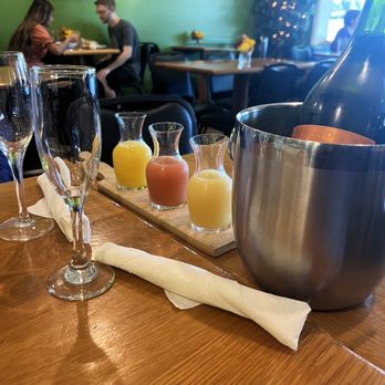 The Refectory Cafe - Mimosa flight!!! - New American Near Me - Durham, North Carolina The Refectory Cafe - Mimosa flight!!! - New American Near Me - Durham, North Carolina
