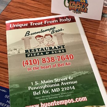 Buontempo Bros Pizza - Pizza Near Me - Bel Air, Maryland Buontempo Bros Pizza - Pizza Near Me - Bel Air, Maryland