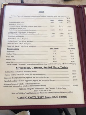 Menu photo 8 Mamma Maria's Stamford, NY