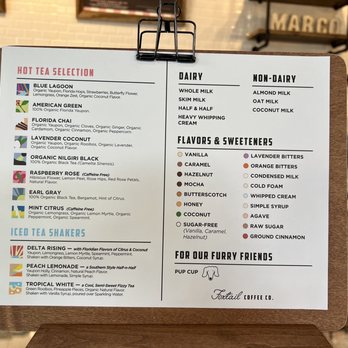 Foxtail Coffee - Tea Menu (Apr2023) - Coffee & Tea Near Me - Jacksonville, Florida Foxtail Coffee - Tea Menu (Apr2023) - Coffee & Tea Near Me - Jacksonville, Florida