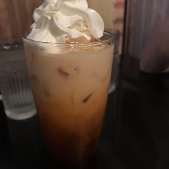 Bahn Thai Restaurant - Tai Tea with whipped cream. - Thai Near Me - Tallahassee, Florida Bahn Thai Restaurant - Tai Tea with whipped cream. - Thai Near Me - Tallahassee, Florida