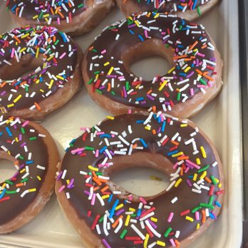 Krispy Kreme - Chocolate with sprinkles - Donuts Near Me - Duluth, Georgia