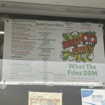 What The Fries - Menu - Food Trucks Near Me - Des Moines, Iowa What The Fries - Menu - Food Trucks Near Me - Des Moines, Iowa