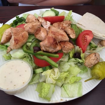 Hillside Grill - Grilled Greek salad w/grilled chicken. - Greek Near Me - Northborough, Massachusetts Hillside Grill - Grilled Greek salad w/grilled chicken. - Greek Near Me - Northborough, Massachusetts