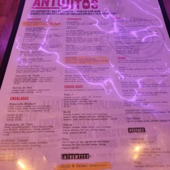 Antojitos Cocina Mexicana - Menu - Bars Near Me - Universal City, California Antojitos Cocina Mexicana - Menu - Bars Near Me - Universal City, California