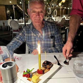 Eight4Nine - Surprise Birthday Dessert. - New American Near Me - Palm Springs, California Eight4Nine - Surprise Birthday Dessert. - New American Near Me - Palm Springs, California