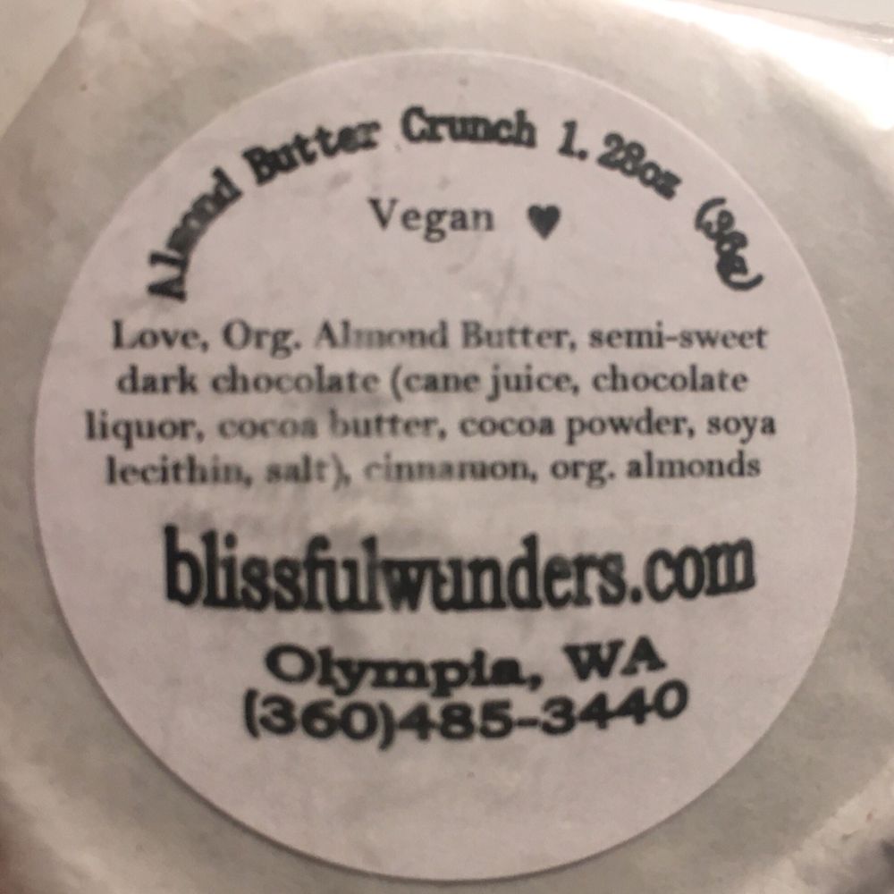 Blissful Wunders Confectionery Chocolats - label - Chocolatiers & Shops Near Me - Olympia, Washington Blissful Wunders Confectionery Chocolats - label - Chocolatiers & Shops Near Me - Olympia, Washington