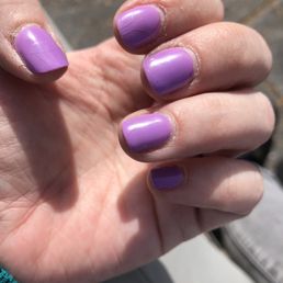 Cracks developed on each nail over the last week.