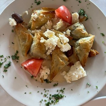 Old Tavernier Restaurant & Lounge - SPANAKOPITA: SPINACH, FETA CHEESE IN FILO & BAKED. A must! - Italian Near Me - Tavernier, Florida Old Tavernier Restaurant & Lounge - SPANAKOPITA: SPINACH, FETA CHEESE IN FILO & BAKED. A must! - Italian Near Me - Tavernier, Florida
