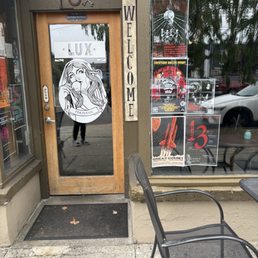 Front of coffee shop Front of coffee shop