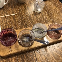 Crane Orchards - Pie flight. After we gobbled it down.