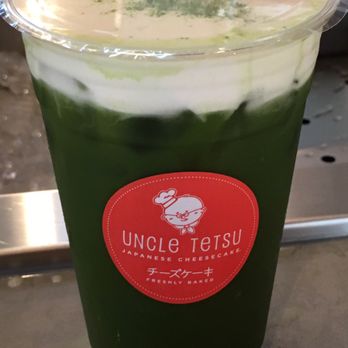 Uncle Tetsu - Matcha tea with cheese foam - Desserts Near Me - San Mateo, California Uncle Tetsu - Matcha tea with cheese foam - Desserts Near Me - San Mateo, California