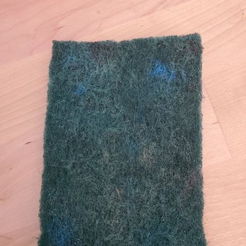 Professional Office Cleaning NW - Left this scouring pad that they used on an employee's desk - Office Cleaning Near Me Professional Office Cleaning NW - Left this scouring pad that they used on an employee's desk - Office Cleaning Near Me