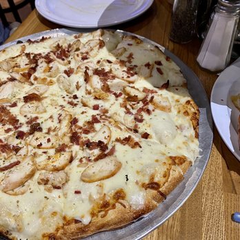 Impellizzeri's Pizza - The Chicken Bacon Ranch Pizza (thicker ranch, just ok) - Pizza Near Me - Louisville, Kentucky Impellizzeri's Pizza - The Chicken Bacon Ranch Pizza (thicker ranch, just ok) - Pizza Near Me - Louisville, Kentucky