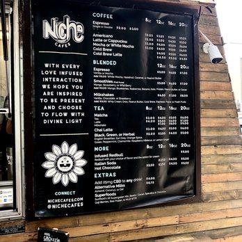 Niche Cafes - Menu - Coffee & Tea Near Me - Los Angeles, California