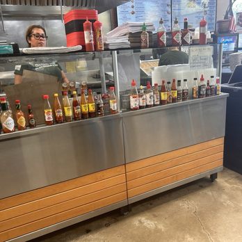 Munch Box - Wall of hot sauces - Breakfast & Brunch Near Me - Las Vegas, Nevada