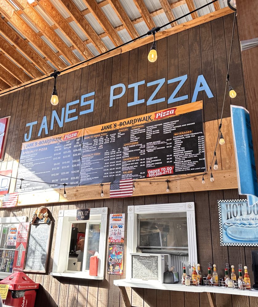 Jane's Boardwalk Pizza Logo