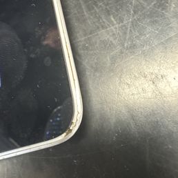 Damaged edge