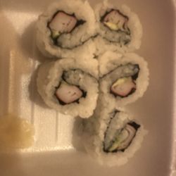 Sushi Nabe - California roll with barely any insides :/