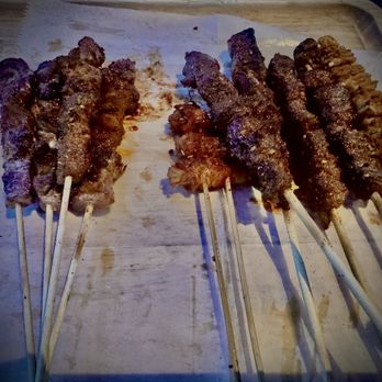 XINJIANG BBQ - 4 Hot Lamb Kabab 4 Hot Beef Kabab - Barbeque Near Me - Monterey Park, California XINJIANG BBQ - 4 Hot Lamb Kabab 4 Hot Beef Kabab - Barbeque Near Me - Monterey Park, California