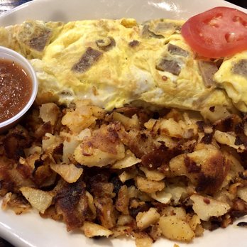 Skipper's - Gyro omelet with home fries. - New American Near Me - Kemah, Texas Skipper's - Gyro omelet with home fries. - New American Near Me - Kemah, Texas