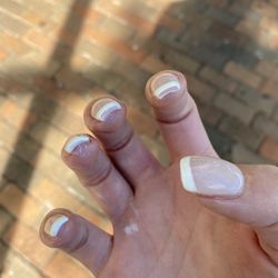 Uptown Nail Spa - The worst french tip I have ever received... Do not go here if you want a basic french tip.